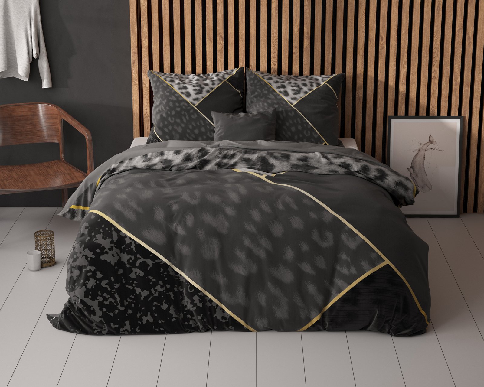 8719242049631-1 Housse de couette Panther Vibe Anthracite – Image 1