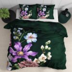 Housse de couette Betty Green- 100 %coton