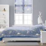 Housse de couette bleu sidéral phosphorescente