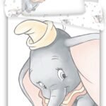 Housse de couette bébé Disney Dumbo - 135 x 100 coton
