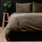 Housse de couette Rib Teddy Taupe