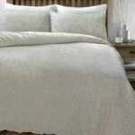 Housse de couette Glamour Flannel Sparkle Foil Crème