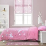 Housse de couette Glow in the dark Unicorn Roze