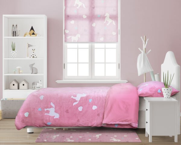 Housse de couette Glow in the dark Unicorn Roze