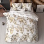 Housse de couette Leaves white 240 x 220