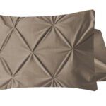 Taies d'oreiller en velours 2 en 1 Taupe 60 x 70