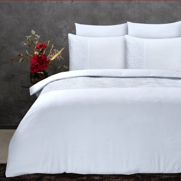 Housse de couette- Velvet Crossline Blanche