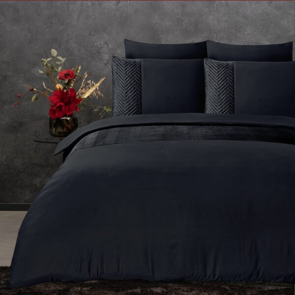 Housse de couette- Velvet Crossline Noire