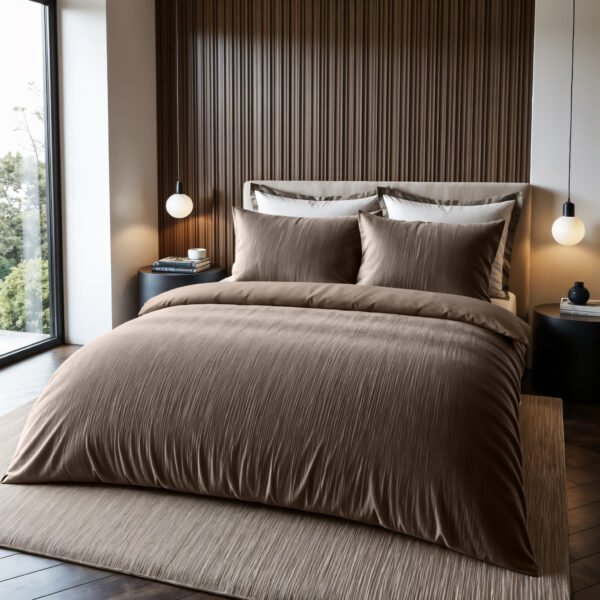 Housse de couette Velours Cartier Taupe