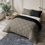 Couette Lazy Uni Taupe/Noir