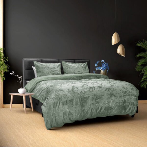 Housse de couette Vert pistache Crystal